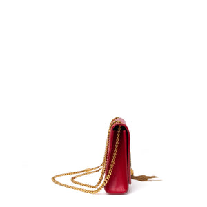 SAINT LAURENT KATE BAG MEDIUM RED CALFSKIN LEATHER GHW