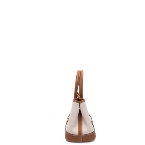 HERMES NEO GARDEN PARTY 23 NEGONDA / CANVAS ECRU / BEIGE / GOLD SHW STAMP G