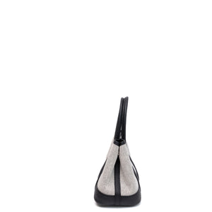 HERMES NEO GARDEN PARTY 23 NEGONDA / CANVAS ECRU / BLACK SHW STAMP G