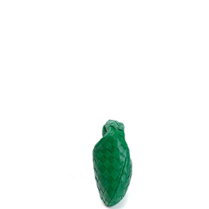 BOTTEGA VENETA MINI JODIE GREEN LAMBSKIN GHW