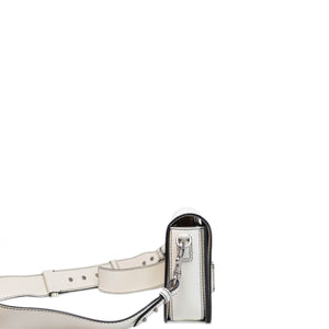 CHRISTIAN DIOR DIOR REVOLUTION FLAP BAG WHITE CALFSKIN SHW