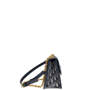 CHRISTIAN DIOR 30 MONTAIGNE EAST-WEST BAG WITH CHAIN OBLIQUE JACQUARD GHW