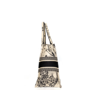 DIOR MEDIUM BOOK TOTE TOILE DE JOUY ZODIAC EMBROIDERY