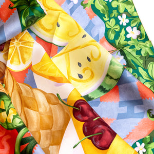 HERMES UN CARRE SUR L'HERBE SILK SCARF 90CM