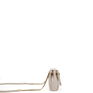SAINT LAURENT YSL MINI NOLITA WHITE LAMBSKIN LEATHER GHW