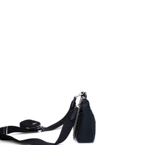 PRADA RE-EDITION 2005 SHOULDER BAG RE-NYLON BLACK SHW