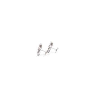 BVLGARI FIOREVER 18K WHITE GOLD WITH DIAMOND EARRINGS