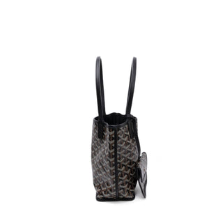 GOYARD MINI ANJOU TOTE BLACK GOYARDINE CANVAS / LEATHER SHW