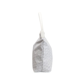 GOYARD BOHEME HOBO BAG WHITE GOYARDINE CANVAS / CALFSKIN SHW