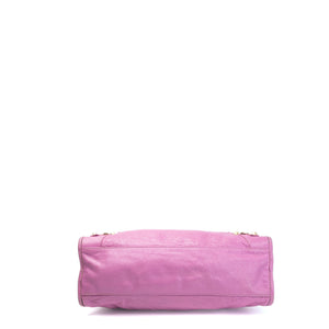 BALENCIAGA MEDIUM CLASSIC CITY CROSSBODY BAG PURPLE GHW