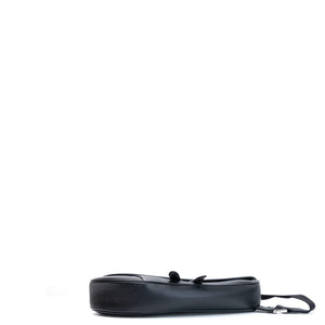 CHRISTIAN DIOR SADDLE BAG BLACK GRAINED CALFSKIN SHW