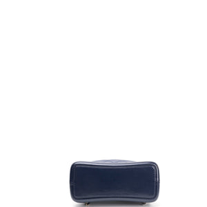 CHANEL SMALL GABRIELLE BACKPACK AGED CALFSKIN NAVY BLUE / BLACK RUTHENIUM HARDWARE