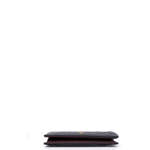 CHANEL LONG WALLET BLACK CAVIAR LEATHER GHW
