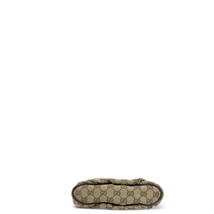 GUCCI GG CANVAS ACCESSORIES POCHETTE BAG BEIGE GHW