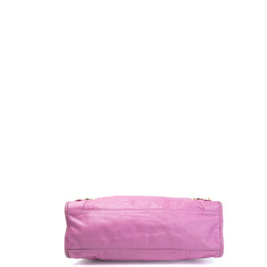 BALENCIAGA MEDIUM CLASSIC CITY CROSSBODY BAG PURPLE GHW