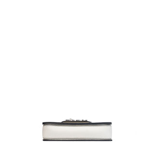 CHRISTIAN DIOR DIOR REVOLUTION FLAP BAG WHITE CALFSKIN SHW