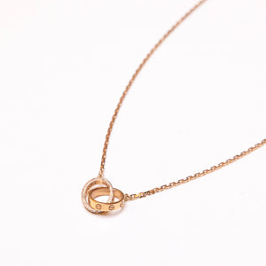 CARTIER LOVE PENDANT NECKLACE ROSE GOLD