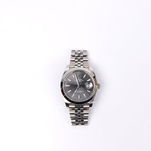 ROLEX DATEJUST 41 REF. 126300 SLATE DIAL SMOOTH BEZEL JUBILEE (2025)