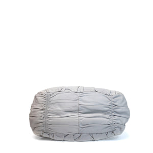 PRADA NAPPA GAUFFRE LARGE BAG GREY SHW