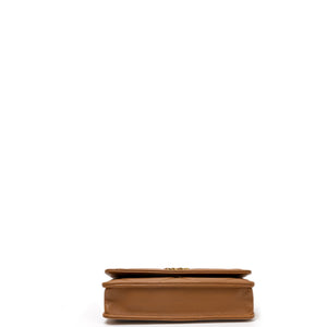 CHANEL 19 WALLET ON CHAIN LAMBSKIN CARAMEL MULTICOLOUR HARDWARE(MICROCHIP))