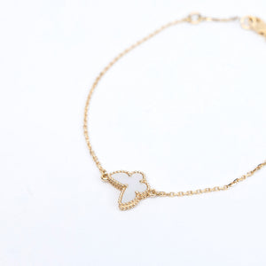 VAN CLEEF & ARPELS SWEET ALHAMBRA BRACELET YELLOW GOLD, MOTHER OF PEARL