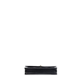 CHANEL CLASSIC WALLET ON CHAIN BAG BLACK CAVIAR GHW (MICROCHIP)