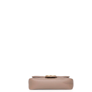 GUCCI MARMONT SMALL SHOULDER BAG BEIGE LEATHER GHW