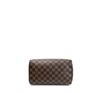 LOUIS VUITTON SPEEDY BANDOULIERE 25 DAMIER EBENE CANVAS / LEATHER GHW