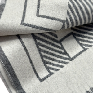 HERMES CASAQUE LETTRES AU CARRE MUFFLER 30*160CM