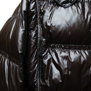 MONCLER GRENOBLE JOCELME CROPPED DOWN JACKET BLACK SIZE 2