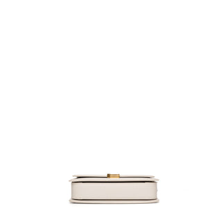 SAINT LAURENT SOLFERINO MEDIUM SATCHEL BAG WHITE CALFSKIN GHW