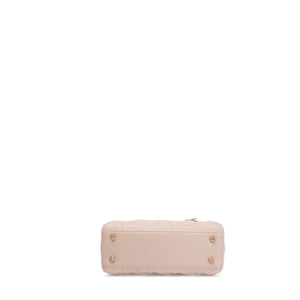 CHRISTIAN DIOR SMALL LADY DIOR LIGHT PINK LAMBSKIN GHW