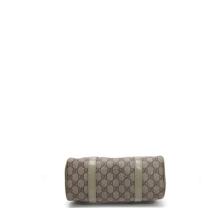 GUCCI GG MONOGRAM MINI JOY BOSTON BAG BEIGE / GREEN GHW