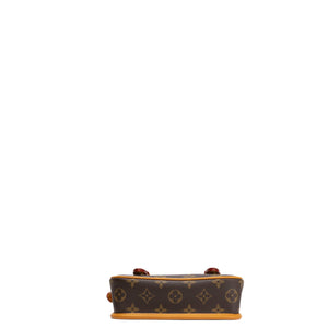 LOUIS VUITTON SATCHEL WEARABLE WALLET MONOGRAM GHW (MICROCHIP)