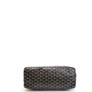 GOYARD BOHEME HOBO BAG BLACK CALFSKIN LEATHER CANVAS SHW
