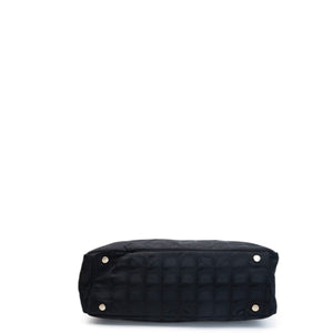CHANEL NEW TRAVEL LINE TOTE BAG NYLON BLACK SHW