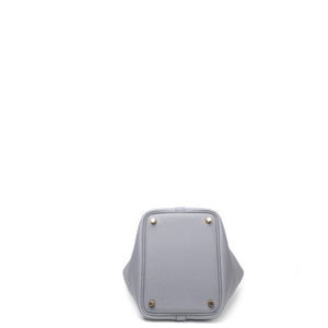 HERMES PICOTIN LOCK 18 GRIS PANTIN CLEMENCE LEATHER GHW STAMP K