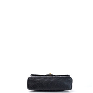 CHANEL SMALL CLASSIC DOUBLE FLAP BAG BLACK CAVIAR GHW