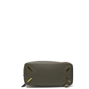 LOEWE MEDIUM PUZZLE BAG CALFSKIN OAT KHAKI GREEN GHW