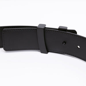 LOUIS VUITTON INITIALS 40MM BELT DAMIER EBENE BLACK WITH BLACK HARDWARE