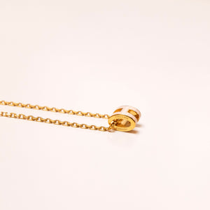 HERMES MINI POP H NECKLACE ROSE DEAGEE GHW
