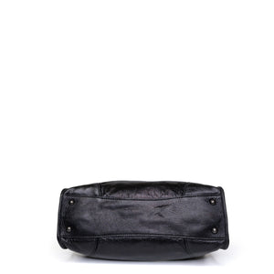 MIUMIU TOTE BAG CALFSKIN LEATHER BLACK