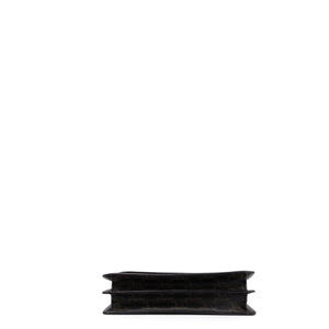 CELINE DOUBLE FLAP TRIOMPHE CANVAS WALLET ON STRAP