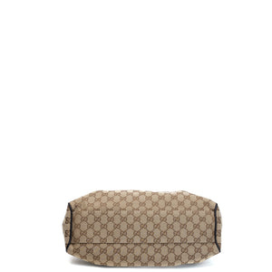 GUCCI GG CANVAS SUKEY TOTE BEIGE GHW