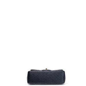 CHANEL CLASSIC FLAP MINI RECTANGULAR TOP HANDLE BAG LAMBSKIN GHW (MICROCHIP)