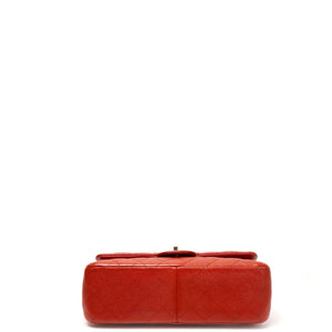 CHANEL JUMBO CLASSIC DOUBLE FLAP RED CAVIAR LEATHER GHW