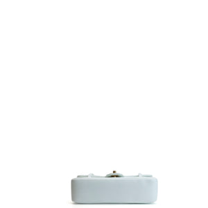 CHANEL PREPPY COCO SMALL FLAP BAG SHINY CAVIAR LIGHT BLUE GHW