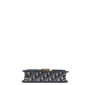 CHRISTIAN DIOR 30 MONTAIGNE BAG BLUE OBLIQUE JACQUARD GHW