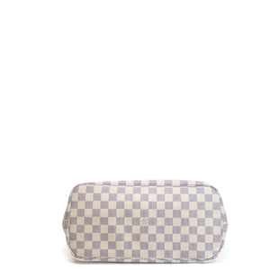 LOUIS VUITTON NEVERFULL MM DAMIER AZUR CANVAS ROSE BALLERINE GHW