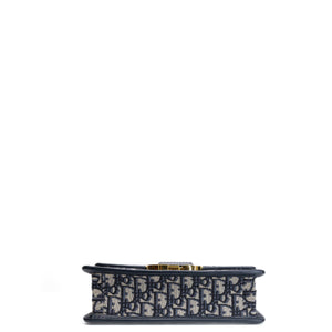 CHRISTIAN DIOR 30 MONTAIGNE BAG BLUE OBLIQUE JACQUARD GHW